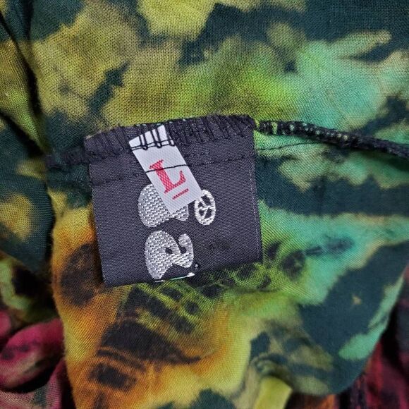 JARLI Boho woman's tye dye loose fit top size L - Picture 7 of 9